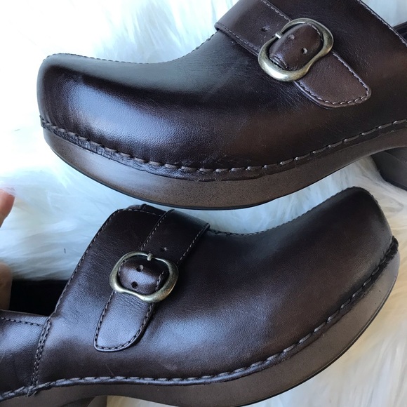 Dansko Women’s Jane Clog Brown Leathet NWOT 39 - Picture 3 of 8